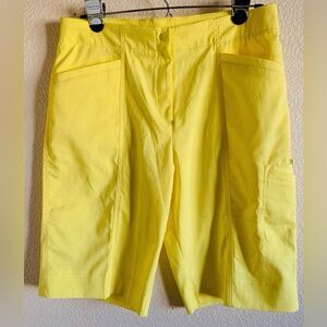 NWOT Tail Tech Women’s Bright Yellow Utility Shorts